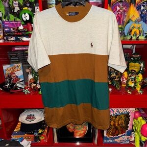 Vintage Ralph Lauren x Color Blocked striped T-shirt
